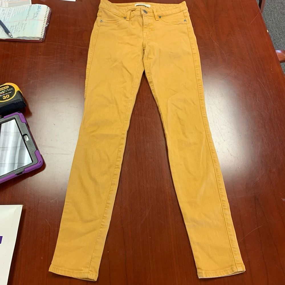 Rich & Skinny Mustard Skinny Jeans sz 25 EUC